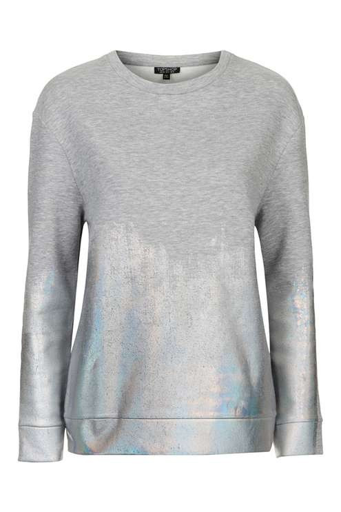 Holographic Ombre Sweatshirt | Topshop US