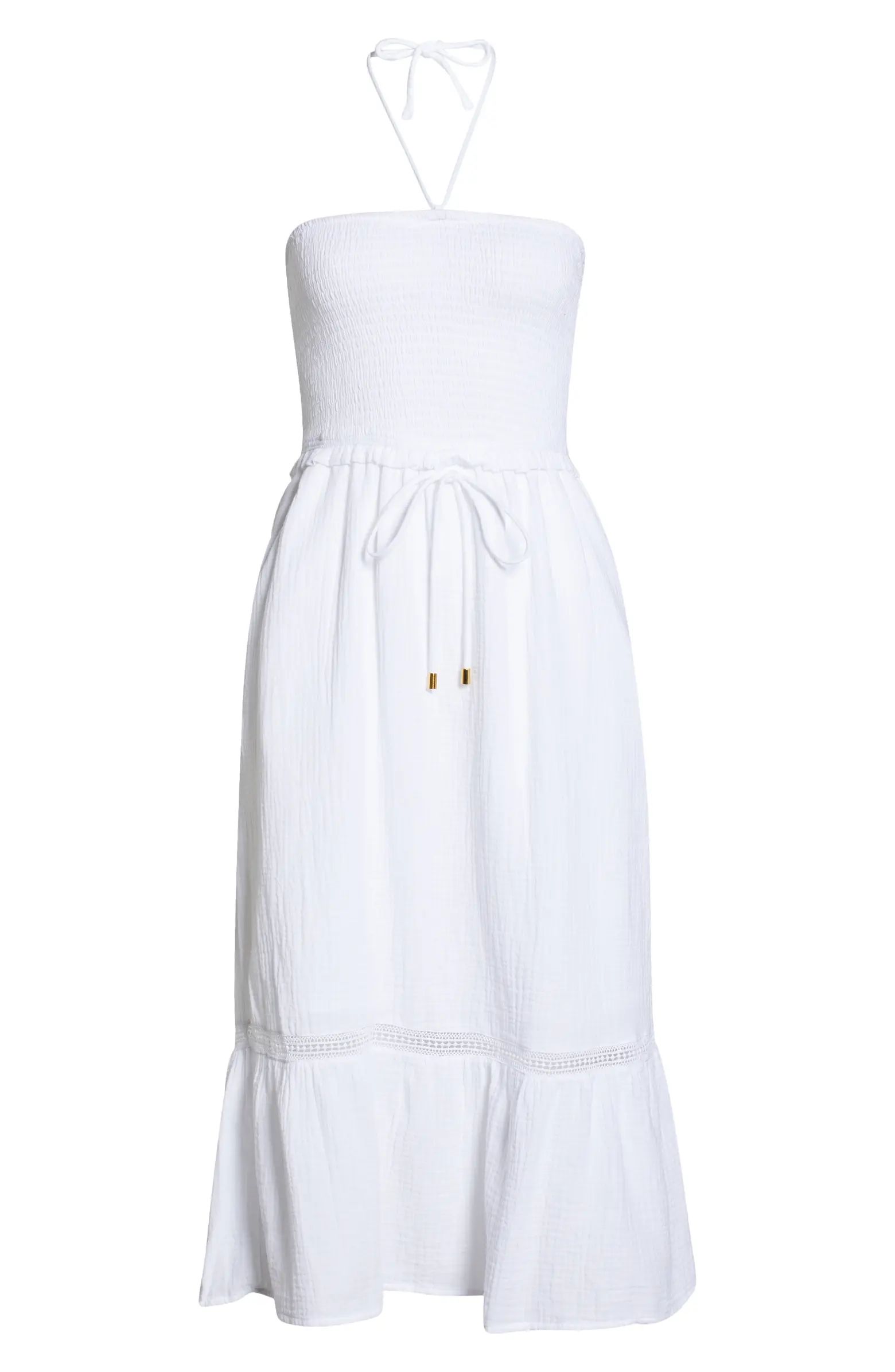 Seaside Strapless Cotton Gauze Cover-Up Dress | Nordstrom