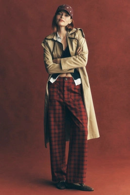 The Colette Full-Length Tartan Plaid Pants by Maeve | Anthropologie (US)