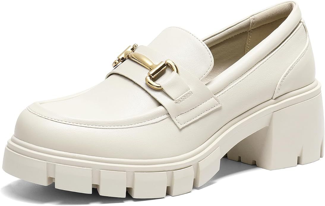 DREAM PAIRS Loafers for Women, Platform Chunky Loafers & Slip On Casual Shoes | Amazon (US)