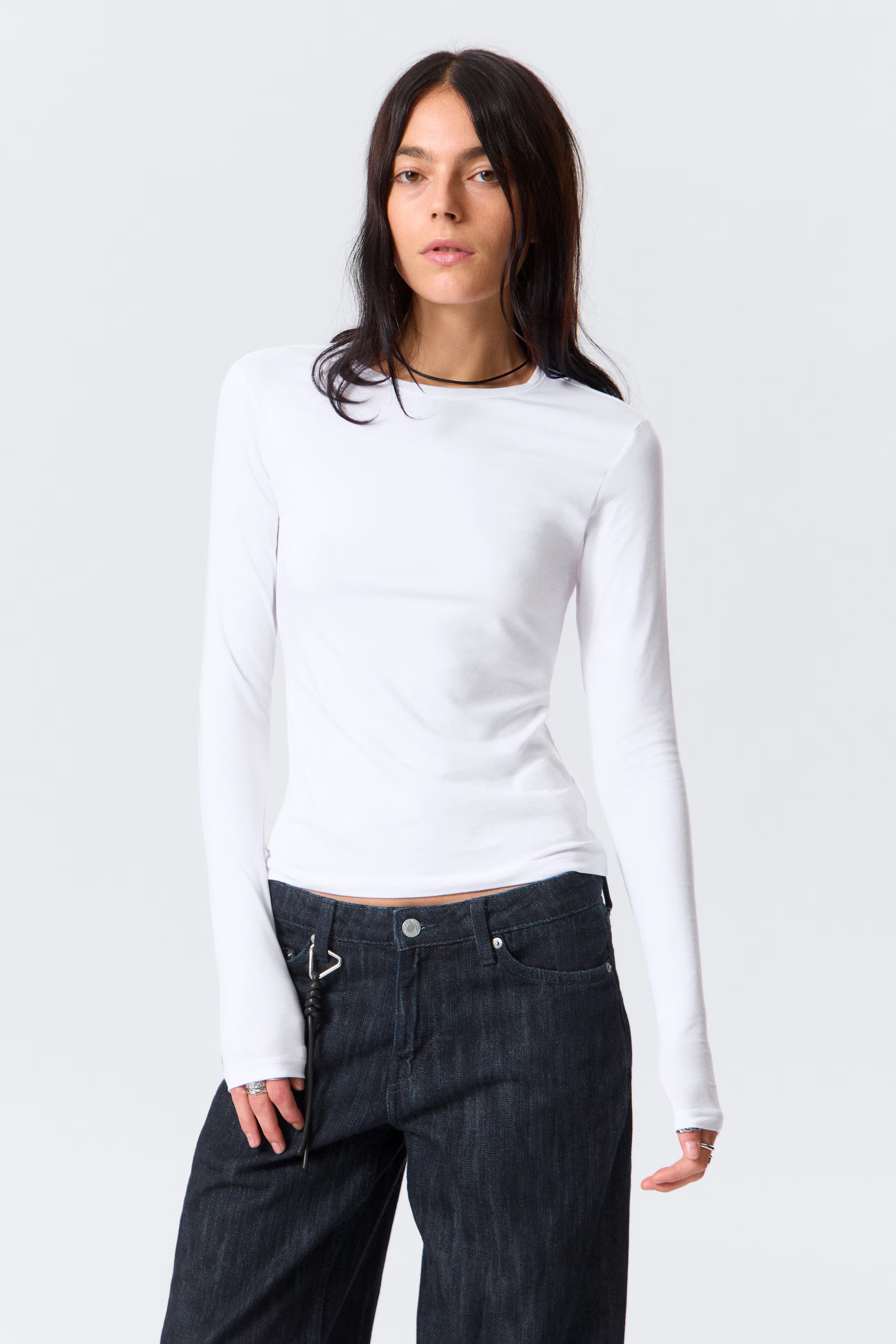 Slim Fitted Long Sleeve | Weekday