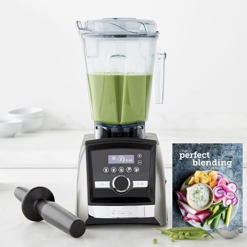 Vitamix A3500 Ascent Series Blender with Williams Sonoma Blending Cookbook, Brushed Stainless-Steel | Williams-Sonoma