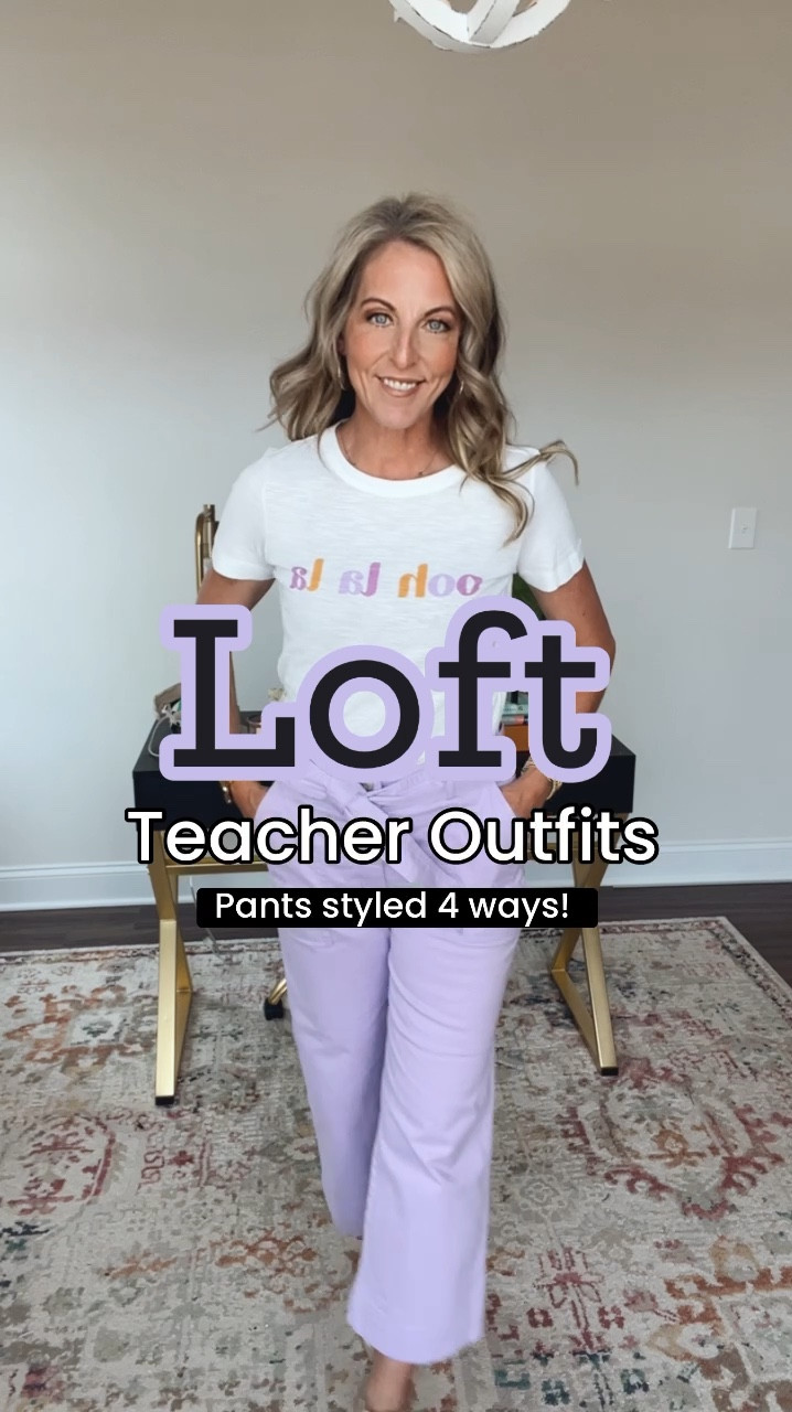 LOFT - Utility straight pants- 40% off plus extra 20% off code OMG - size 2 petite
Tops on sale too - size xs 💜🤍☀️

#LTKover40 #LTKSeasonal #LTKstyletip