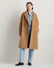 Wool Cashmere Double-Breasted Slouch Coat | Quince