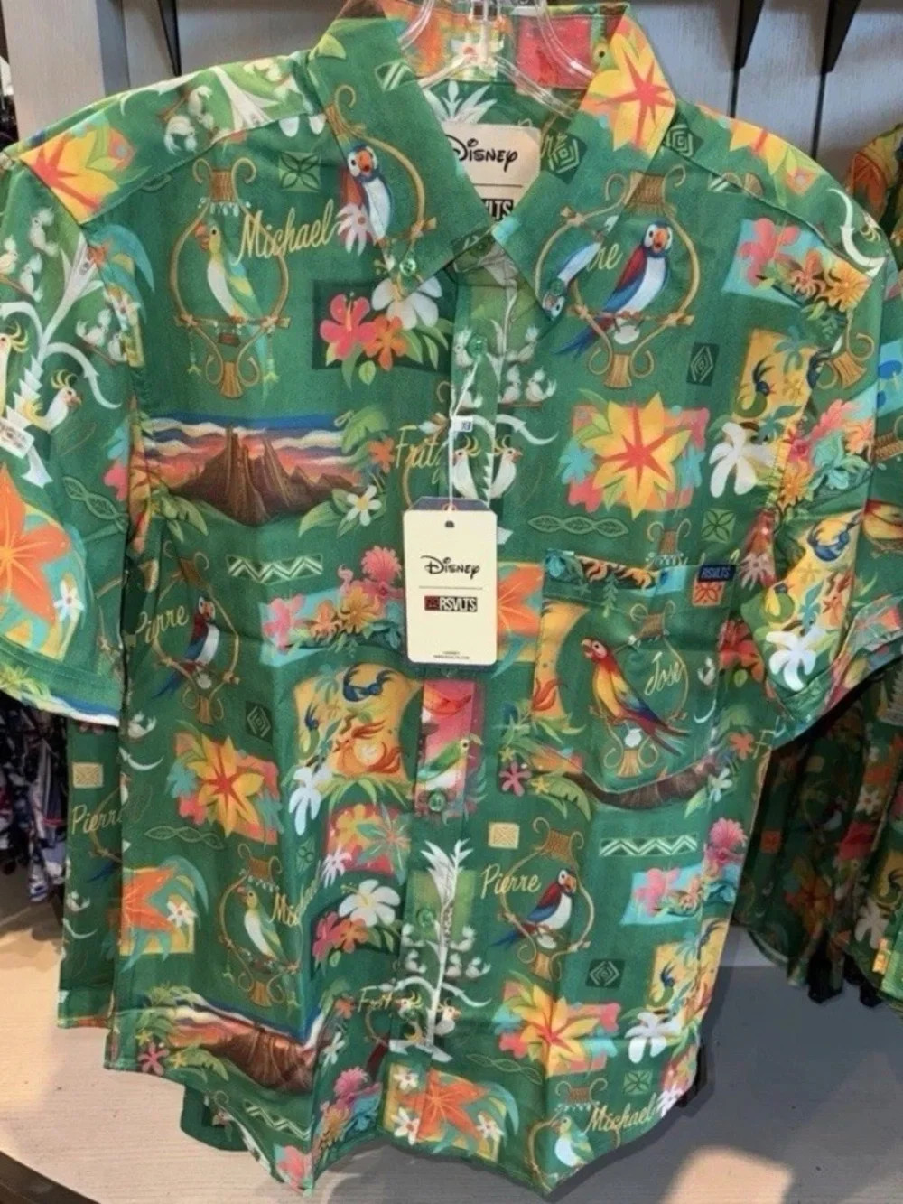 Walt Disney World RSVLTS Enchanted Tiki Room Button Up Shirt Adult Size - NEW | Poshmark