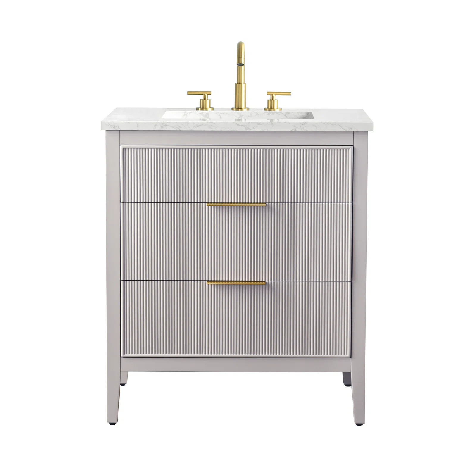 Sterling Rivers Emma 30'' Single Bathroom Vanity with Engineered Stone Top & Reviews | Wayfair | Wayfair North America