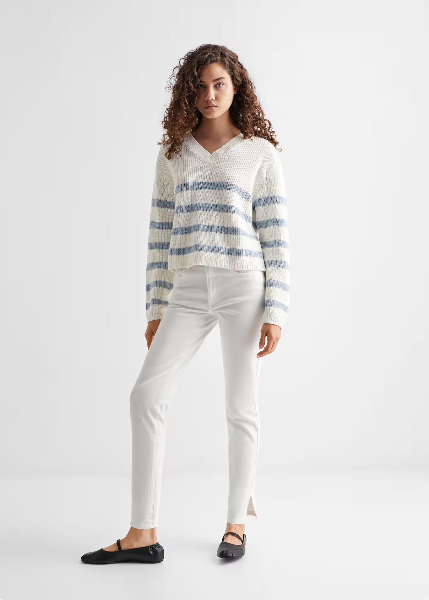 Striped knit sweater -  Teenage girl | Mango Teen USA | MANGO (US)