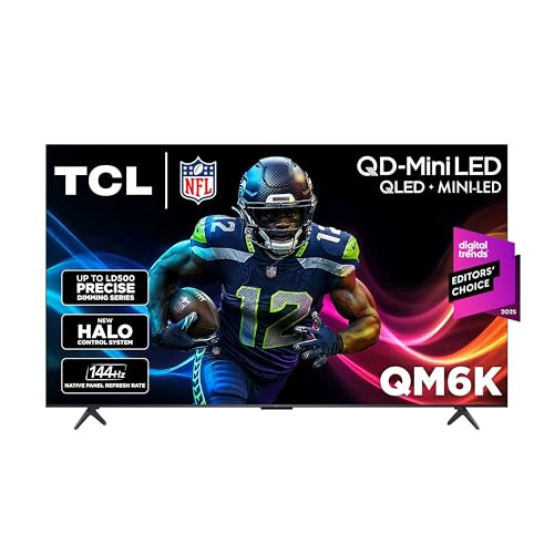 TCL 65 Inch Class QM6K Series | Mini LED QLED 4K HDR | 65QM6K, 2025 Model | 120HZ-144HZ High Brig... | Amazon (US)