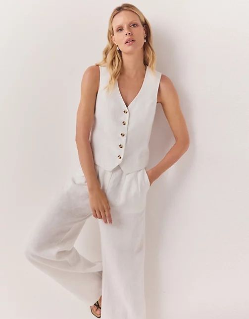 Linen Waistcoat | The White Company (UK)