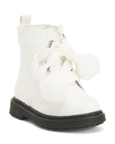 Glitter Pom Pom Boots (Toddler) | Marshalls