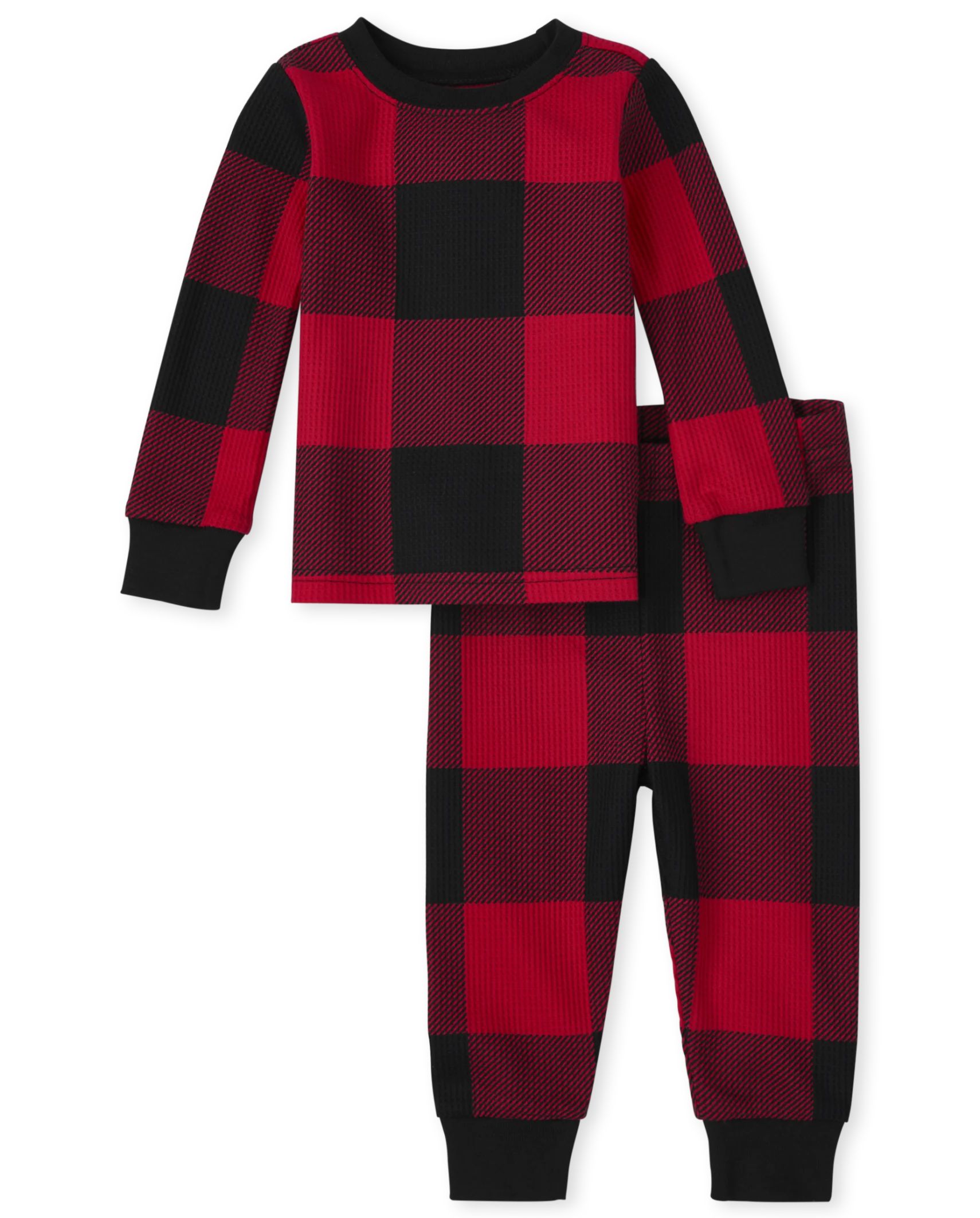 Unisex Baby And Toddler Matching Family Thermal Buffalo Plaid Snug Fit Cotton Pajamas - ruby | The Children's Place