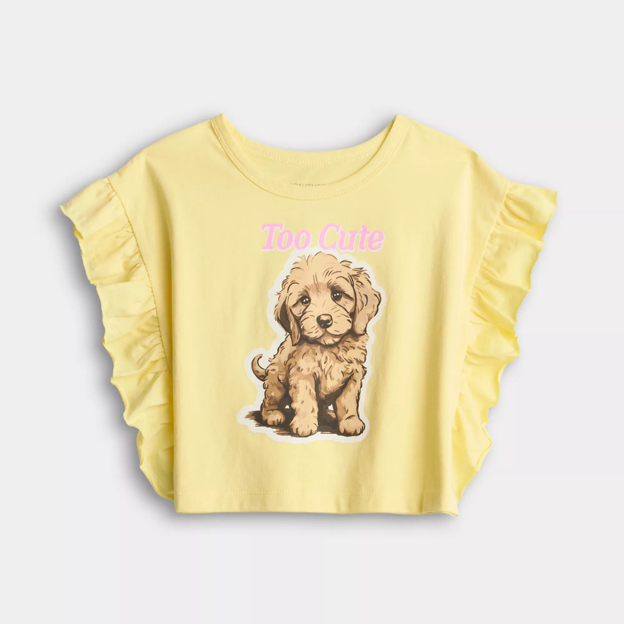 Baby & Toddler Girl Grayson Threads Kids The Label Puppy Ruffle Sleeve Graphic Tee | Kohl's