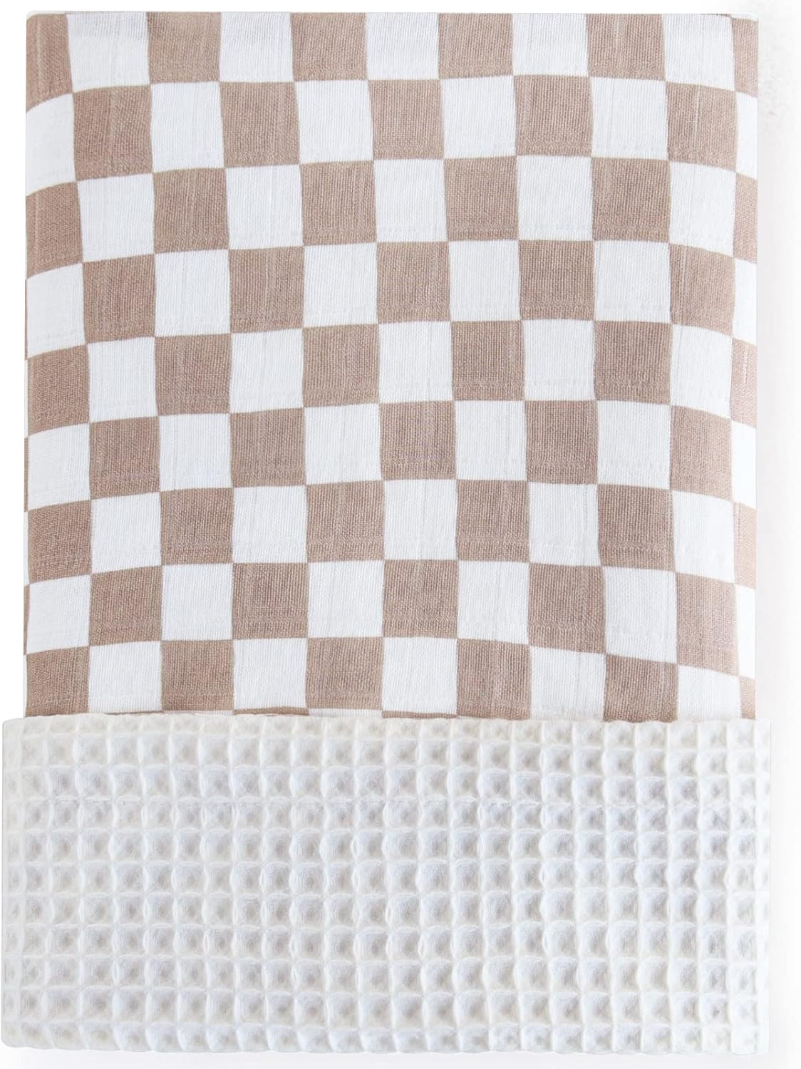LifeTree Waffle Baby Blankets Neutral, Muslin Checkered Swaddle Blankets for Boys Girls, 2 Layers... | Amazon (US)