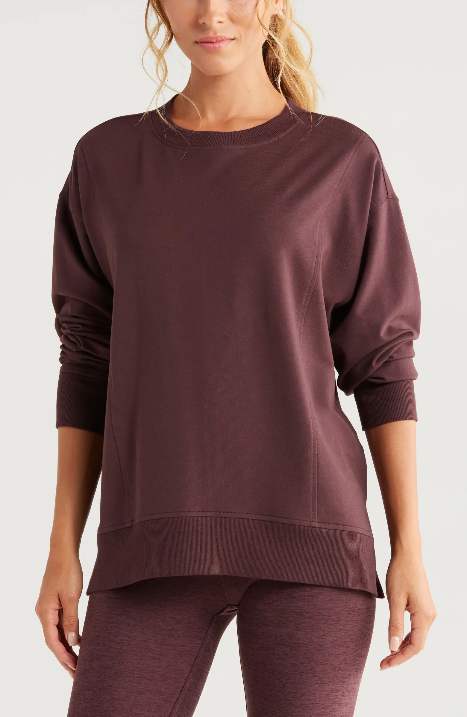 Zella Luxe French Terry Sweatshirt | Nordstrom | Nordstrom