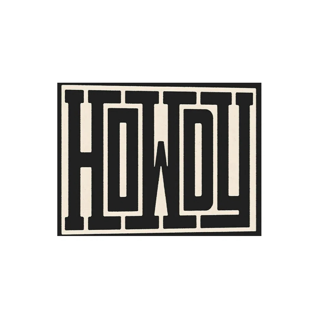 August Grove® Black White Howdy Texas Western Ranch Decor, Built-In Back Wood Frame Wall Art, 24 X 36 | Wayfair | Wayfair North America