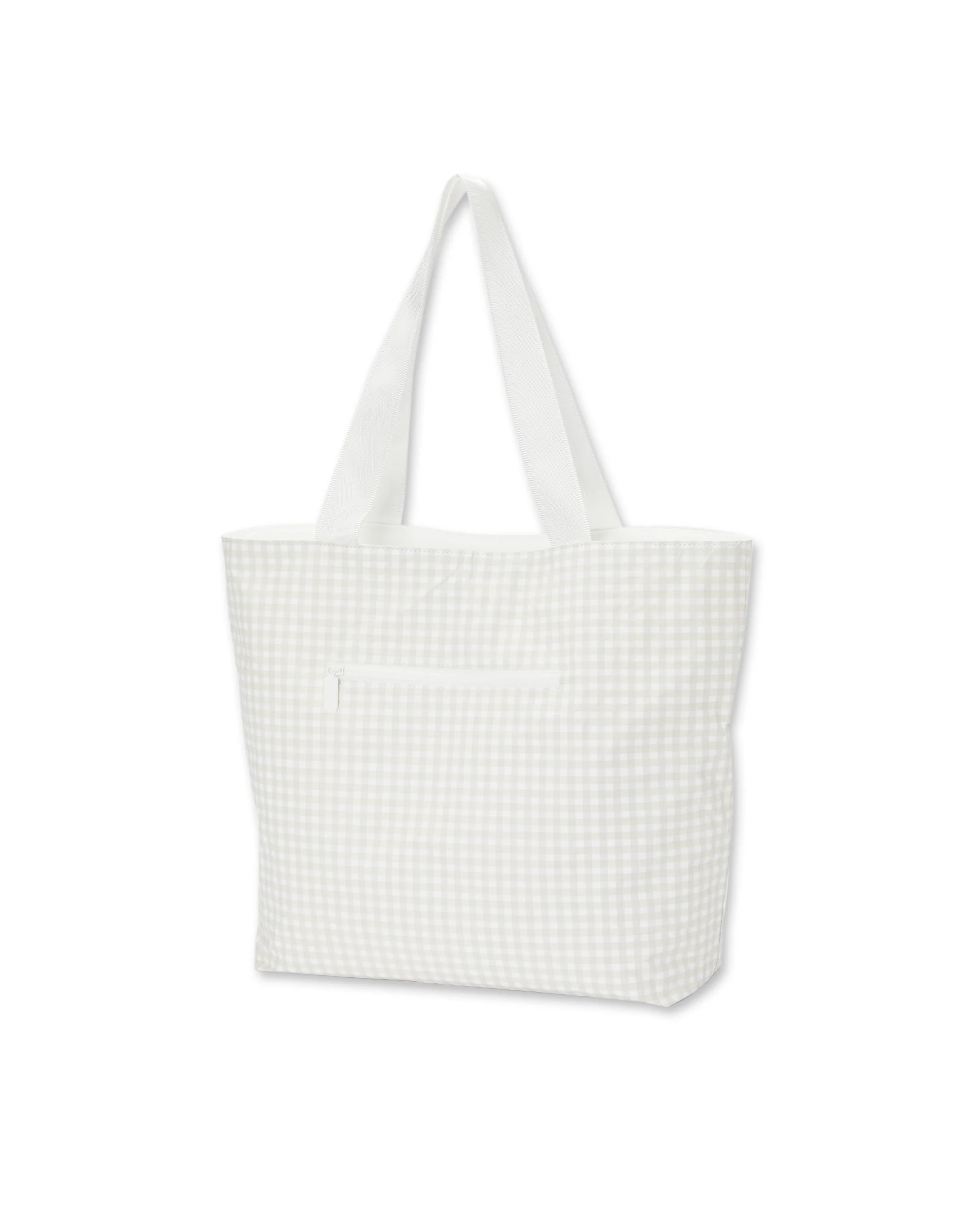 ALOHA-Day Tripper | Natural/Bone Gingham Bag | Vuori | Vuori Clothing (US & Canada)