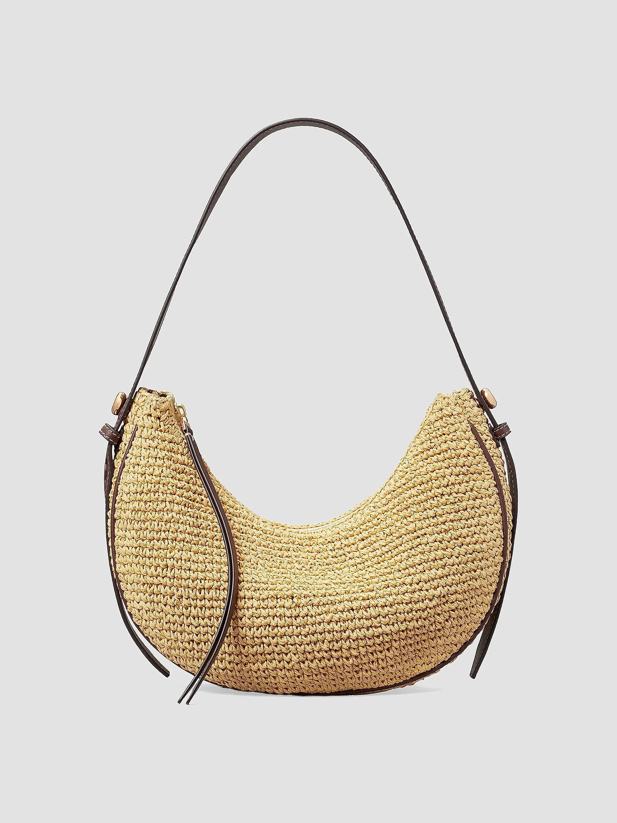 Romy Monogram Crochet Shoulder Bag | Saks Fifth Avenue