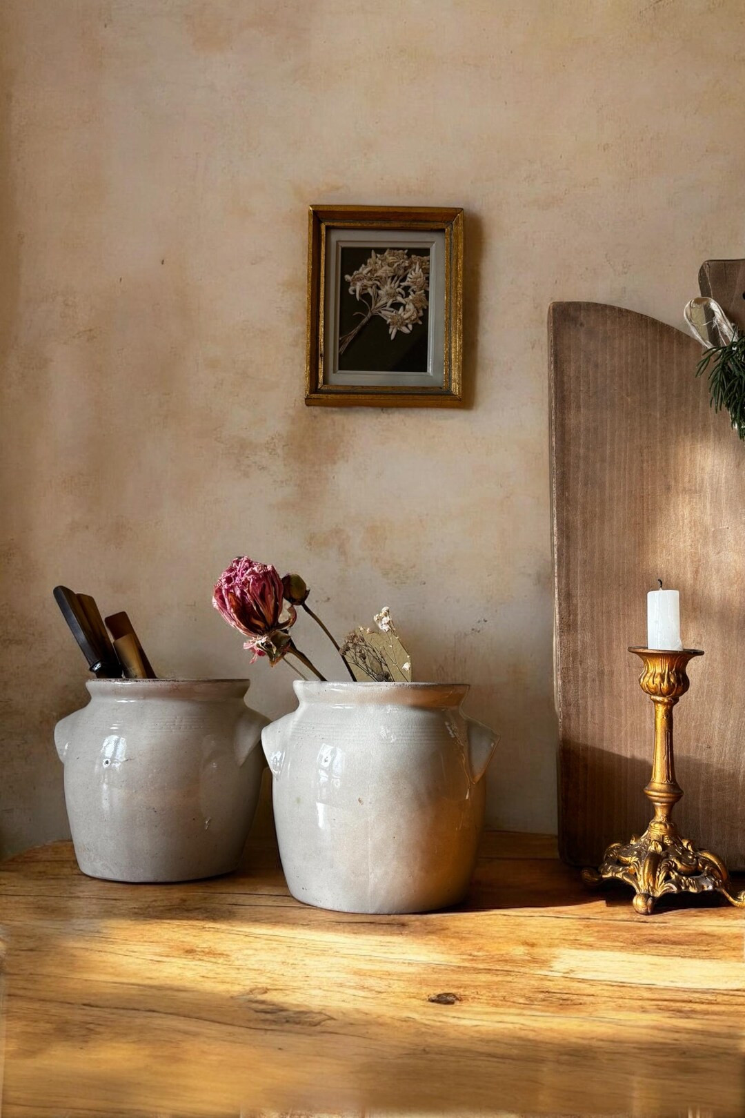 Antique French Confit Pot South of France: Neutral Stained Color | Etsy (US)