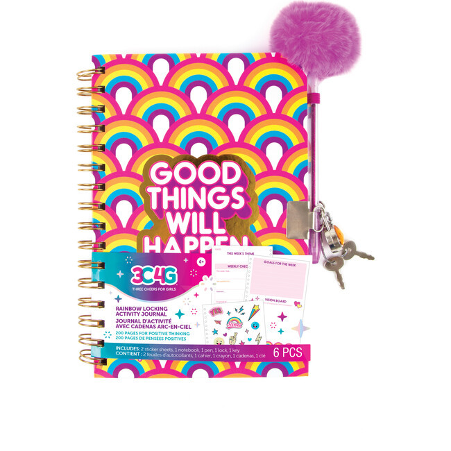 Rainbow Bright Locking Activity Journal - Make It Real Arts & Crafts | Maisonette | Maisonette