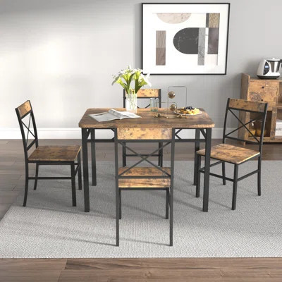 Wood Kitchen Table With Chairs Dinning Table Set For Kitchen & Dining Room | Wayfair North America