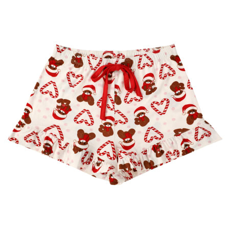 Christmas Ruffle-Trim Pajama Shorts | Five Below