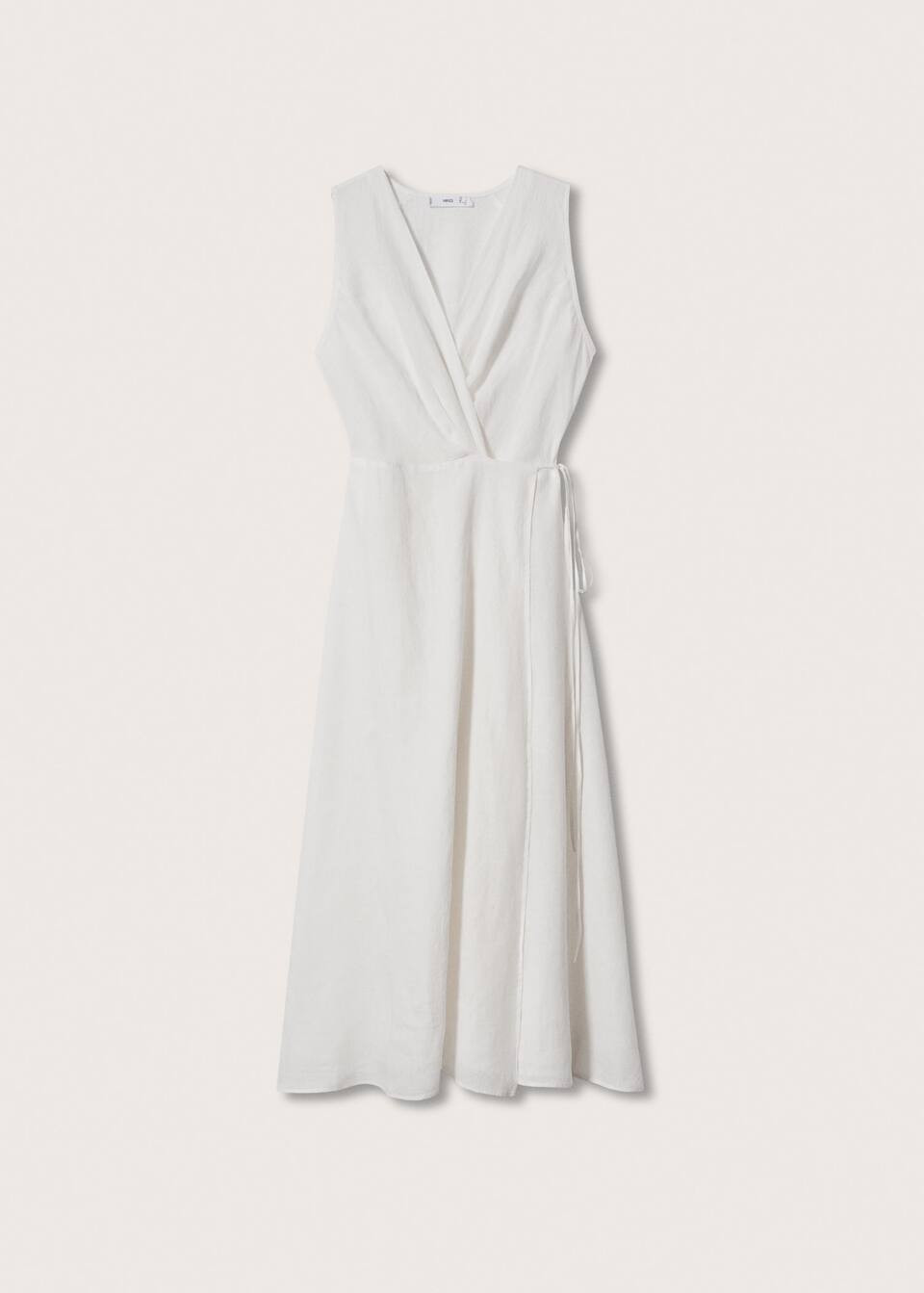 White Linen Dress | MANGO (US)