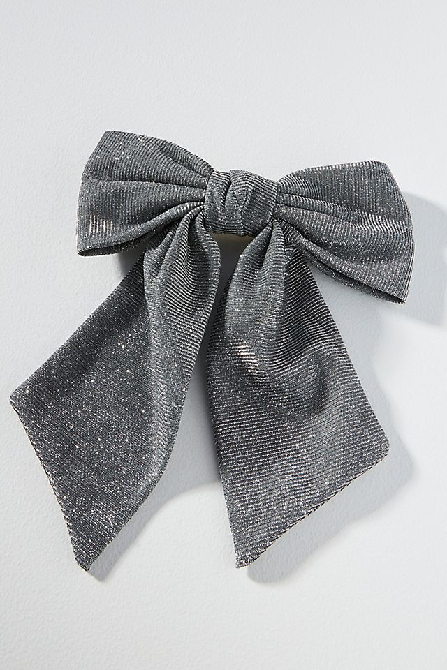Shimmer Bow Barrette | Anthropologie (US)