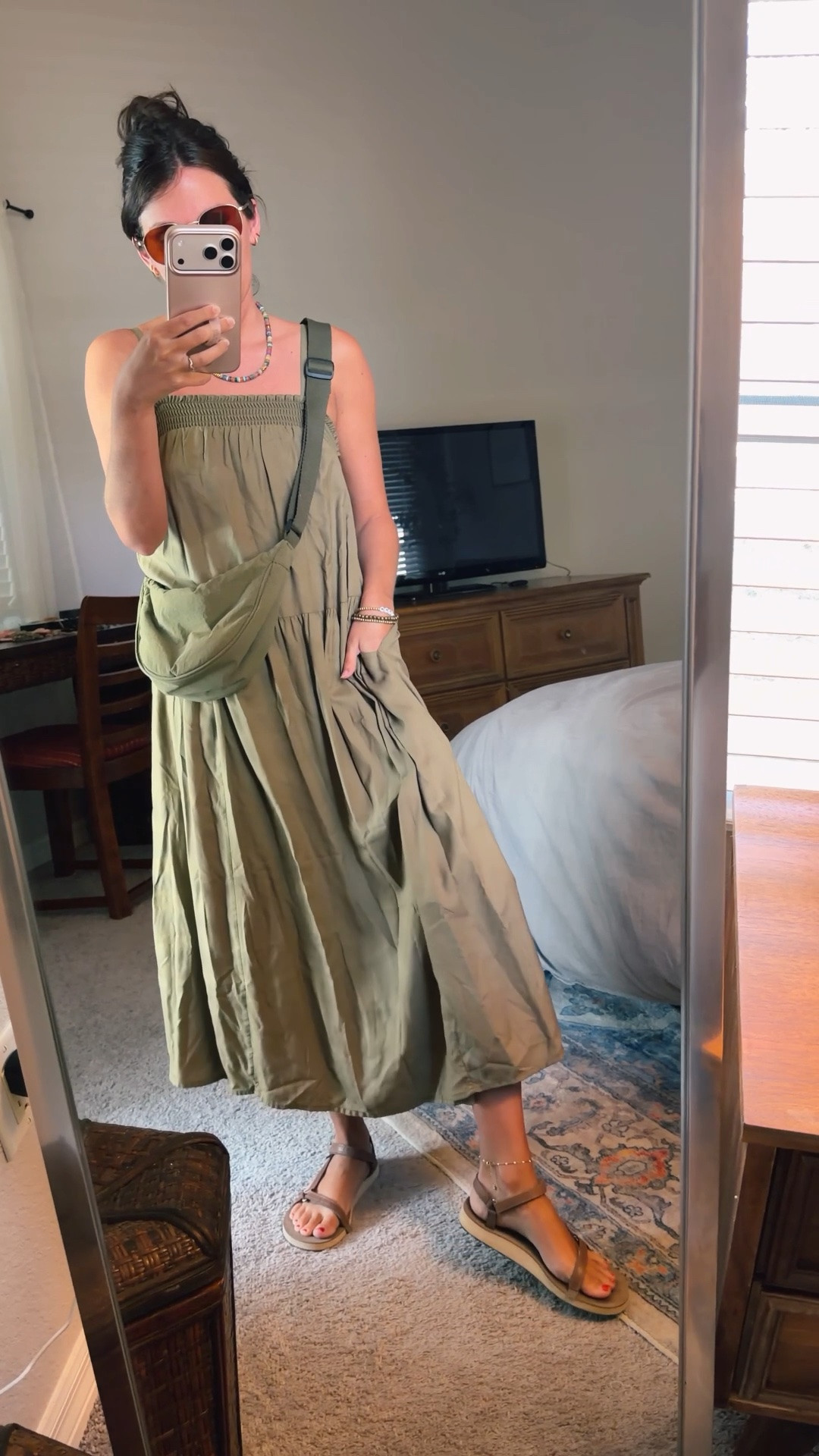 xs in my dress, 6 in my teva sandals. My bag is older, linked similar ones!

#LTKPetite #LTKSeasonal #LTKgrwm