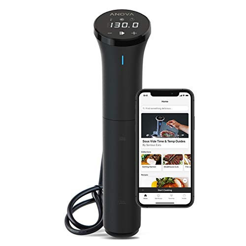 Anova Culinary AN400-US00 Nano Sous Vide Precision Cooker, 12.8" x 2.2" x 4.1", Silver | Amazon (US)