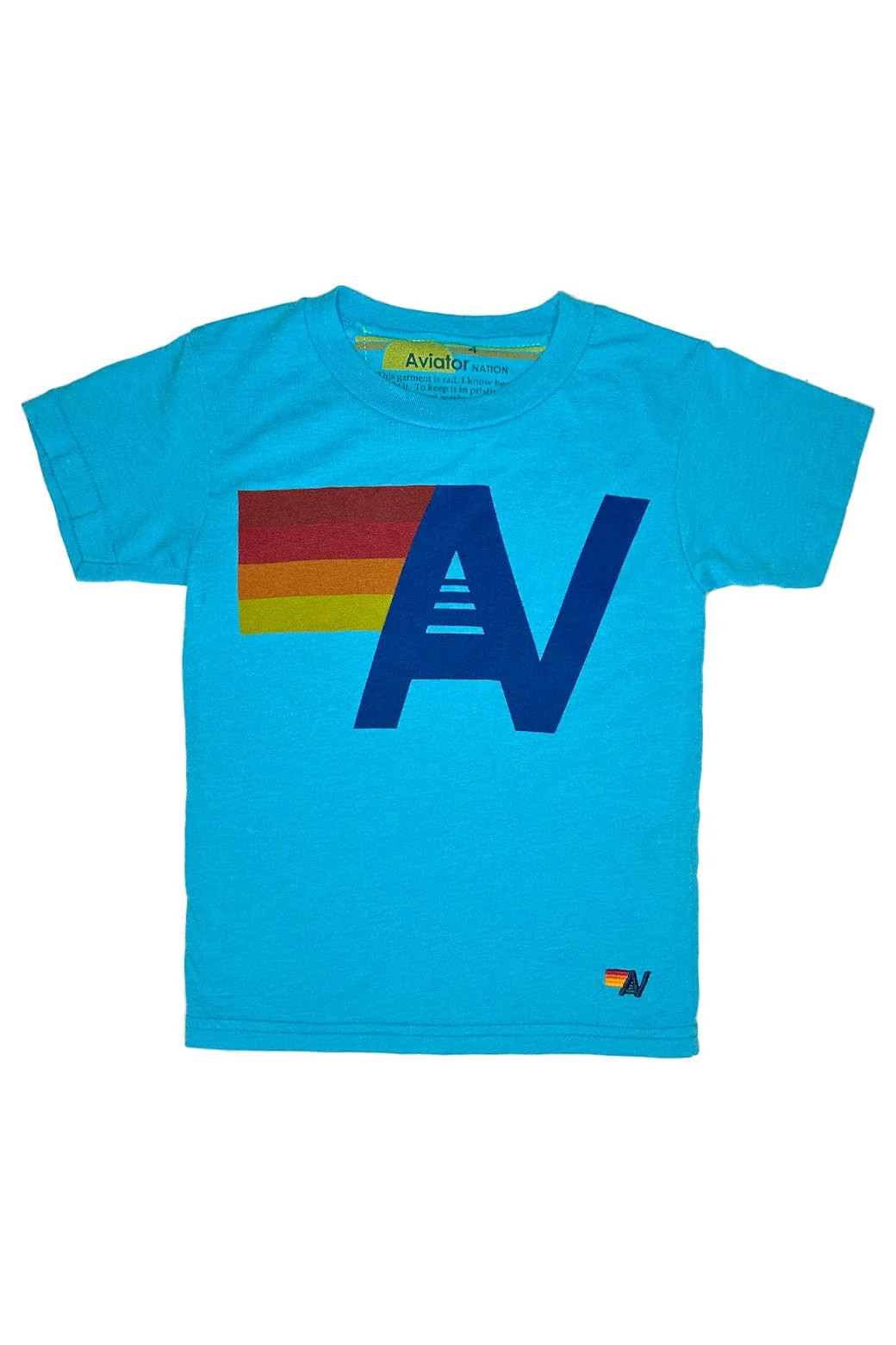 KID'S LOGO TEE - NEON BLUE | Aviator Nation