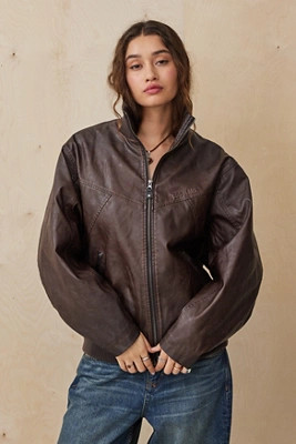 Chaqueta Bomber de Cuero Sintético BDG Frances | Urban Outfitters (US and RoW)