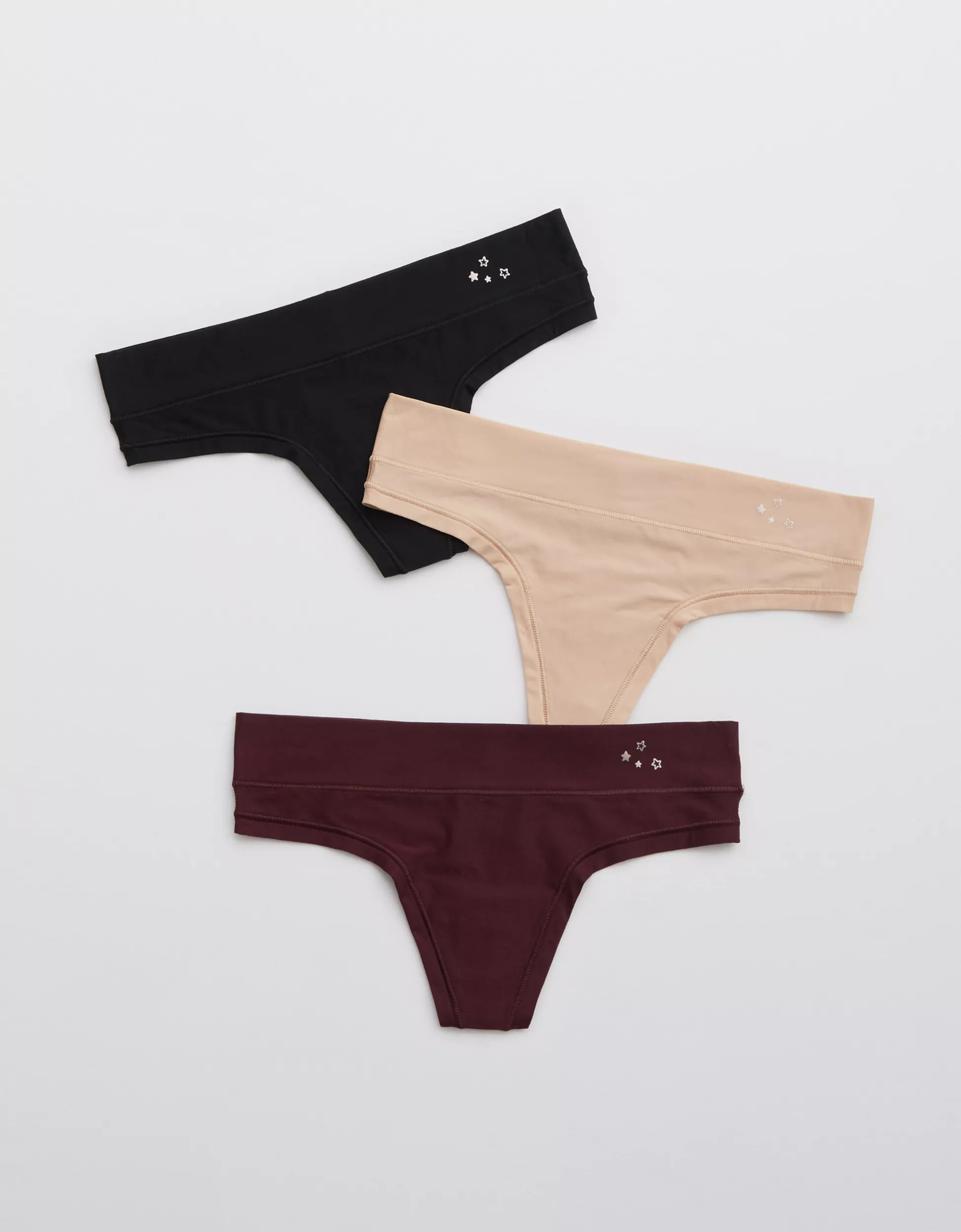 Aerie Real Me Thong Underwear 3-Pack | American Eagle Outfitters (US & CA)