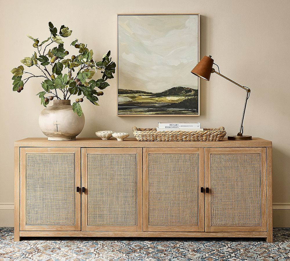 Modern Farmhouse Cane Media Console (72") | Pottery Barn (US)