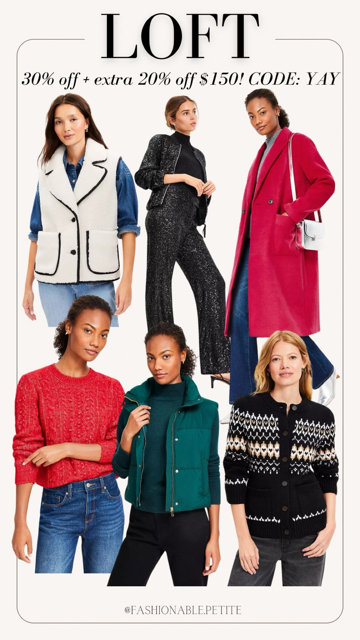 Winter outfits from loft! I love the color of the green puffer vest for winter! 
Winter outfit, puffer vest, sweaters, fair isle sweater, holiday outfit  

#LTKFindsUnder100 #LTKSaleAlert #LTKHoliday