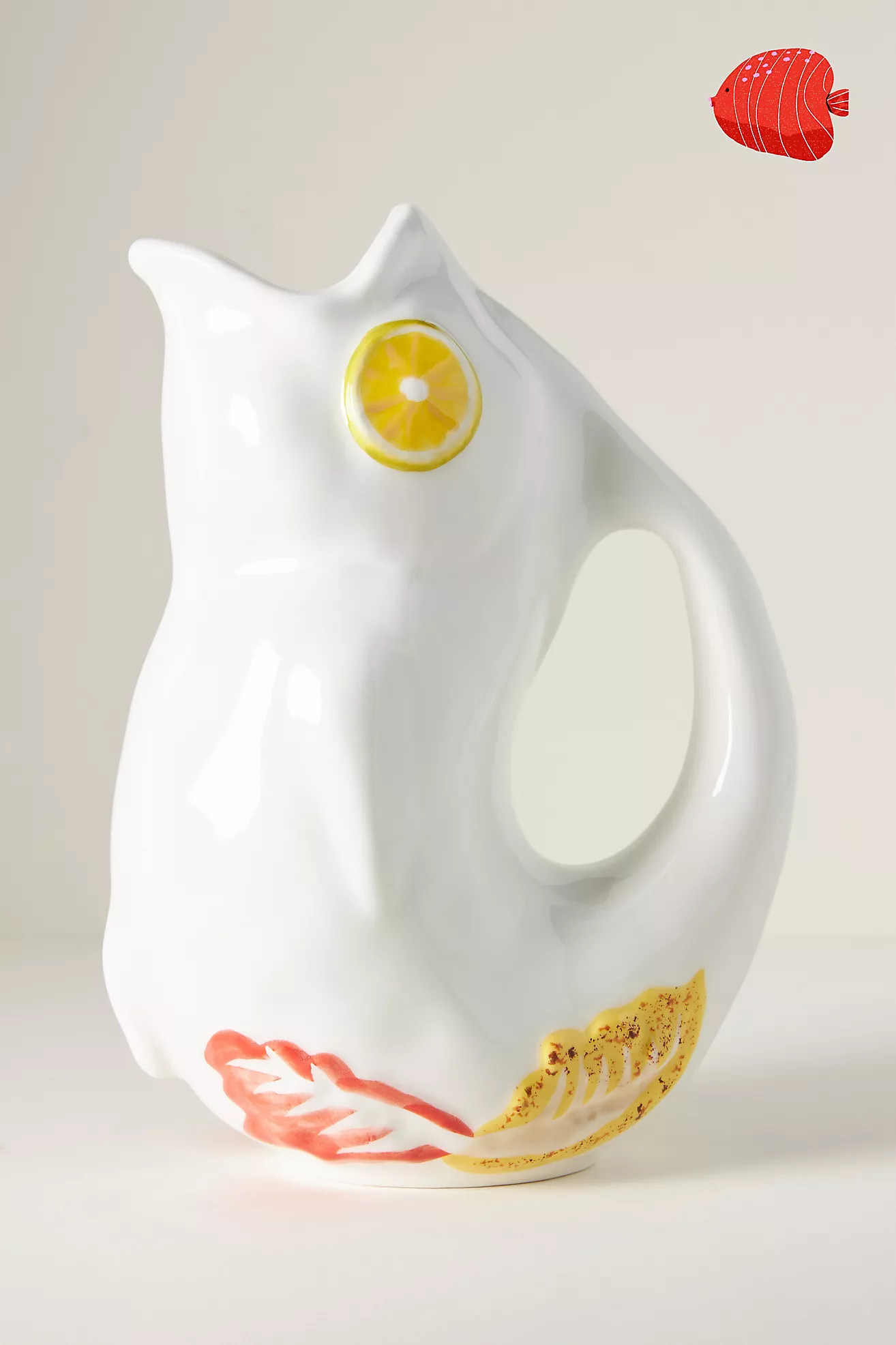 Micola Stoneware Fish Jug | Anthropologie (UK)