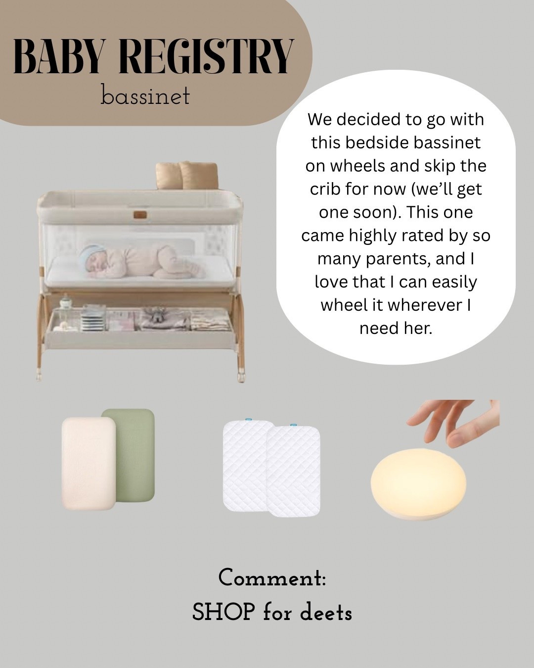 Baby registry — bassinet essentials 

#LTKmomlife #LTKGiftGuide #LTKBaby
