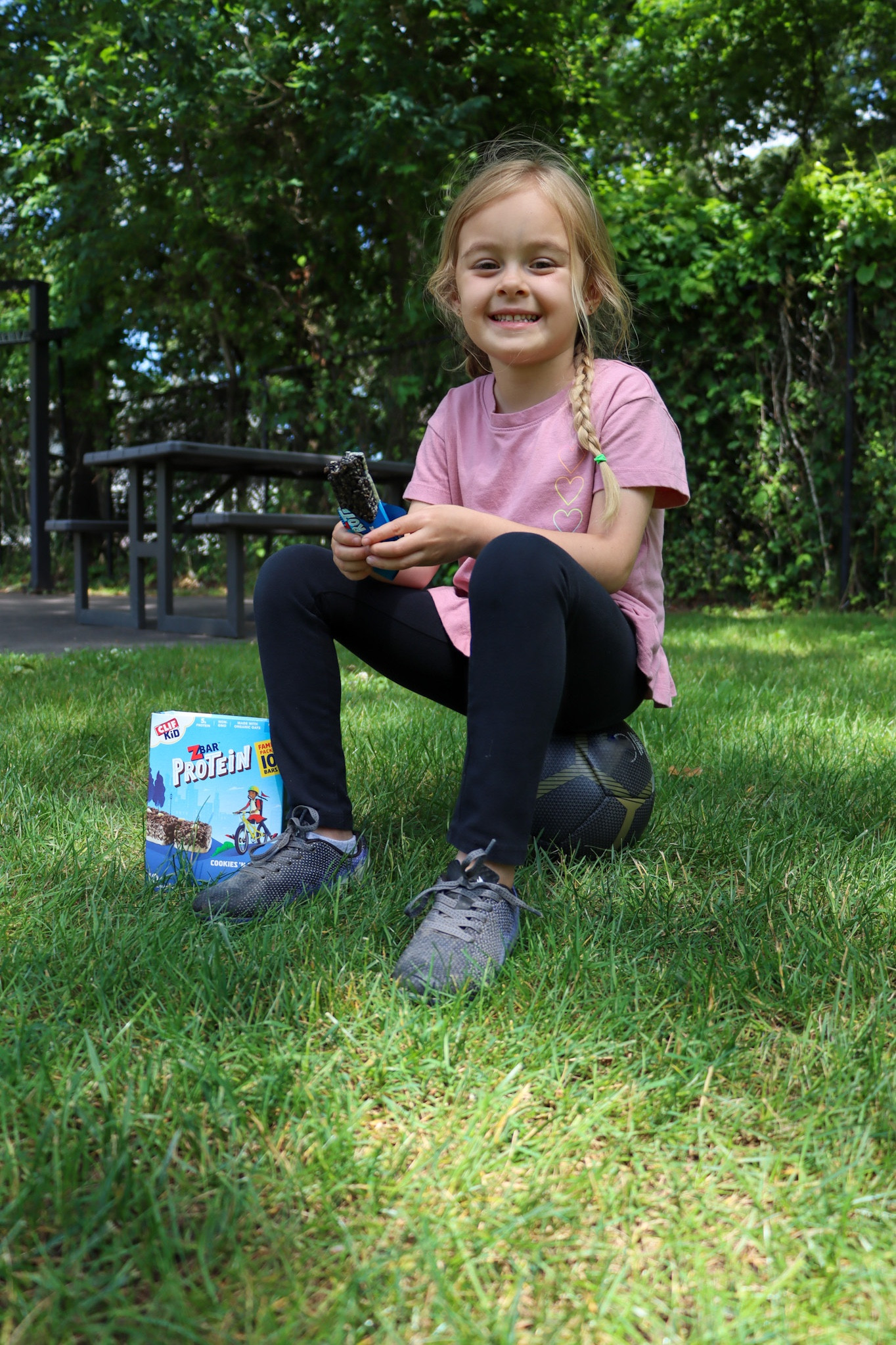 #AD #TargetPartner Never thought I'd be a soccer mom, but here I am! I love that each of the girls are finding their own things that make them smile, and for Evie, its soccer. Also I am glad that we found CLIF Kid Zbar Protein bars, the perfect on the go snack for active kids because sometimes there just isn't enough time between actives! This delicious, crispy snack bar has 5g of hunger-helping protein to keep kids going, growing, and exploring. You can pick up @Clifkid products during your next @ Target trip! #Target #CLIFKidZbar #AvailableAtTarget #CLIFKidBackToSchoolAtTarget #ltkit 