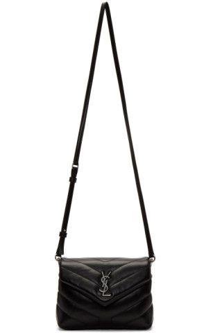 Saint LaurentBlack Toy Loulou Bag201418F048226$1190 USDQuilted calfskin shoulder bag in black. Ad... | SSENSE 