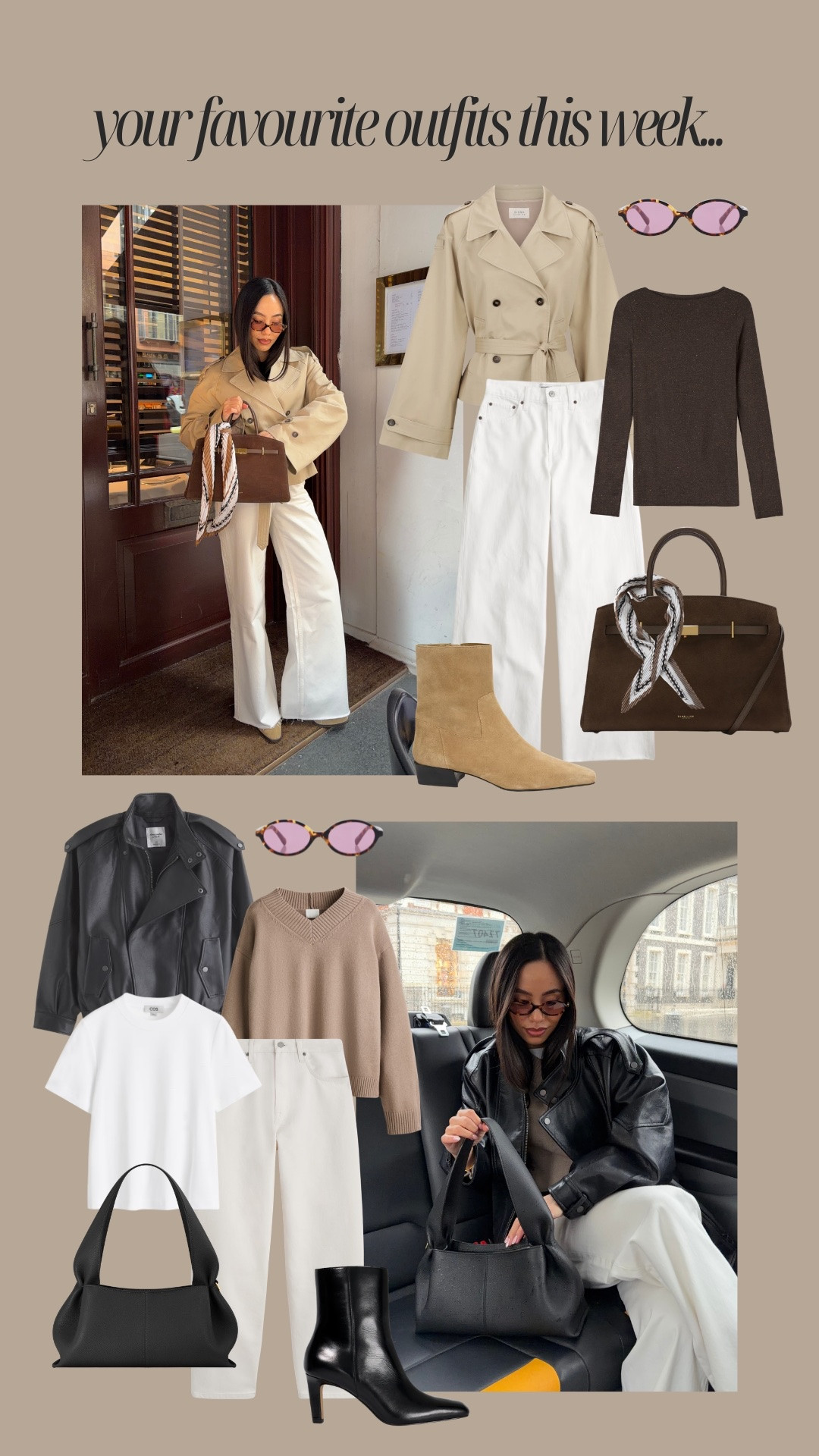 Your most loved outfits this week 🤍 all about the white denim and spring jackets

#LTKstyletip 

#LTKspring