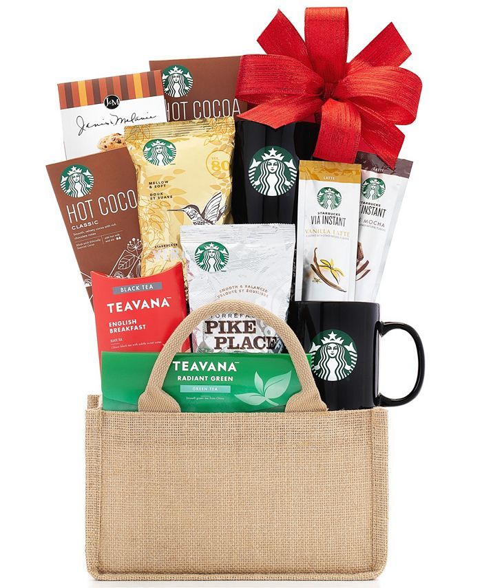 Wine Country Gift Baskets Starbucks Coffee and Tea Collection Gift Basket, 8 Pieces & Reviews - F... | Macys (US)