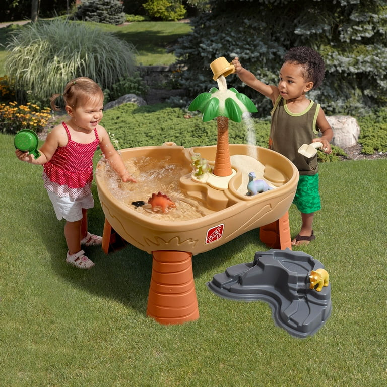 Step2 Dino Dig Sandbox and Water Table with 7-Piece Dinosaur Playset for Toddlers | Walmart (US)