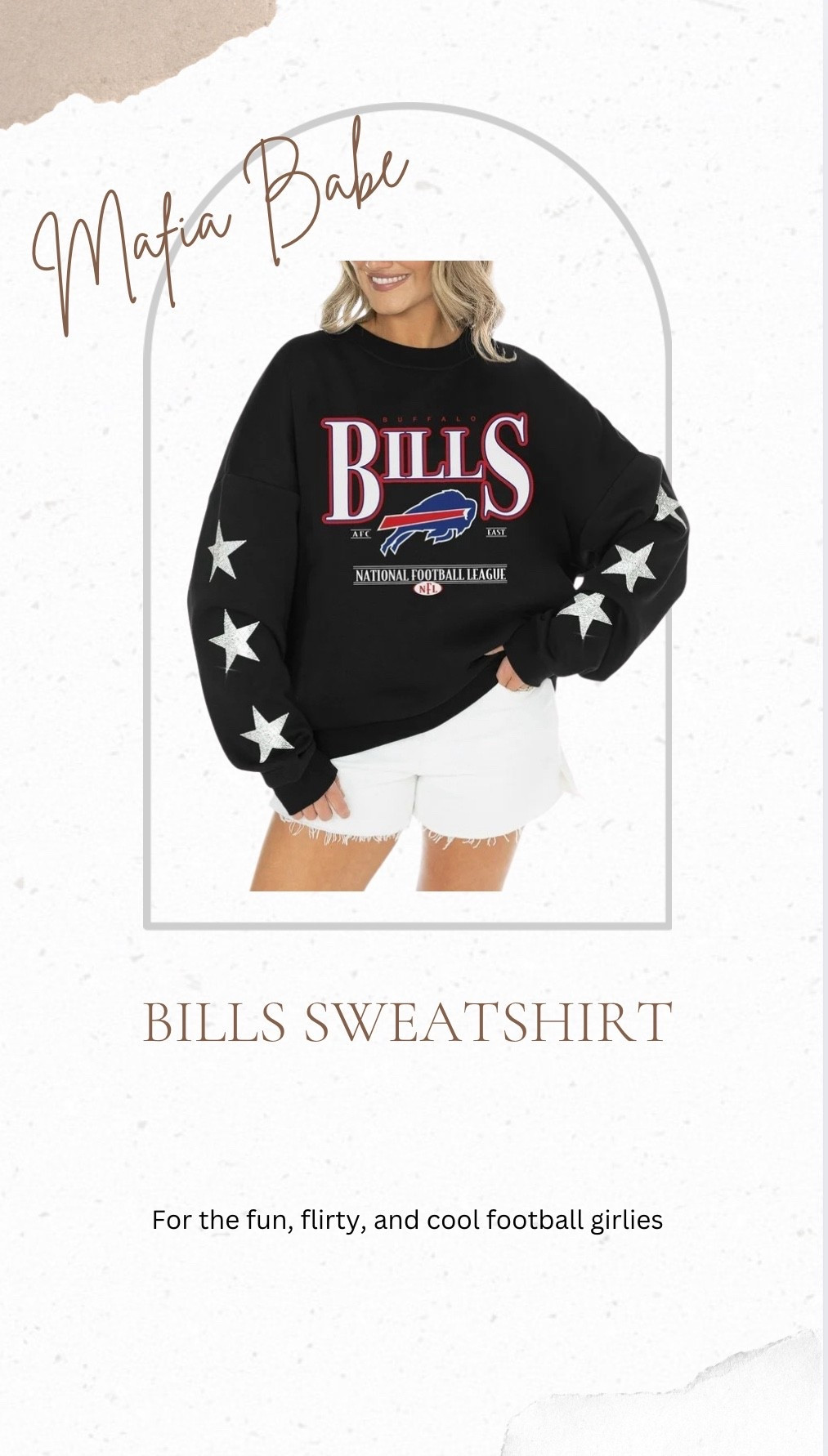 Love this black version of Buffalo Bills fit! The stars are so cute! #buffalobills #footballseason 

#LTKMidsize #LTKOver40