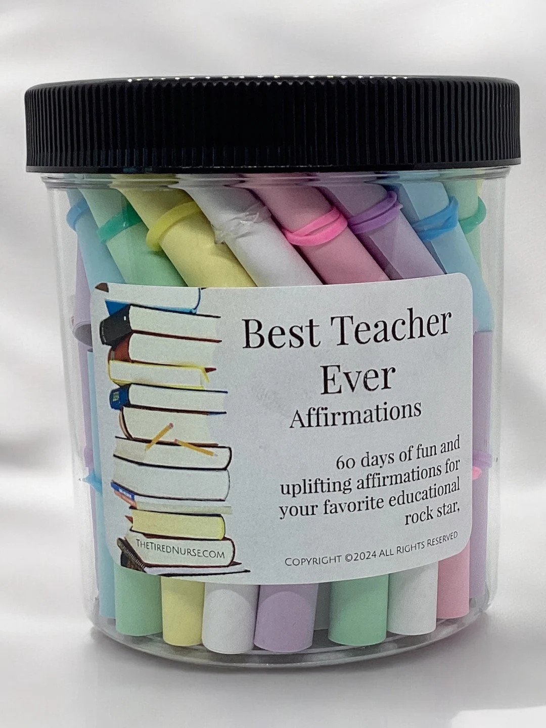 Best Teacher Ever Affirmations, 60 Days of Fun, Uplifting Affirmations, Appreciation Gift for You... | Etsy (US)