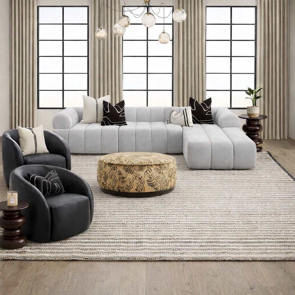 I’ve been loving the modular sectionals or sofas lately! Mixing all the neutral tones together is my fave. 

#LTKHome
