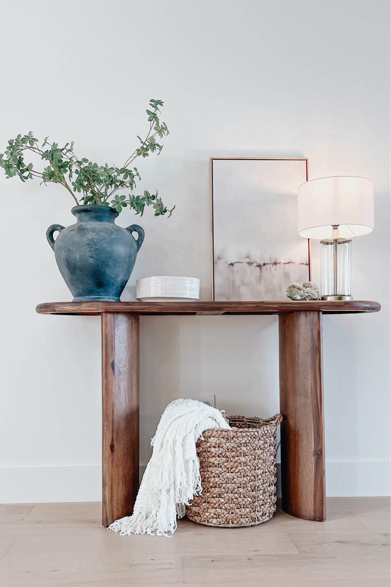 Modern organic entry table decor inspiration 

#LTKStyleTip #LTKFindsUnder50 #LTKHome