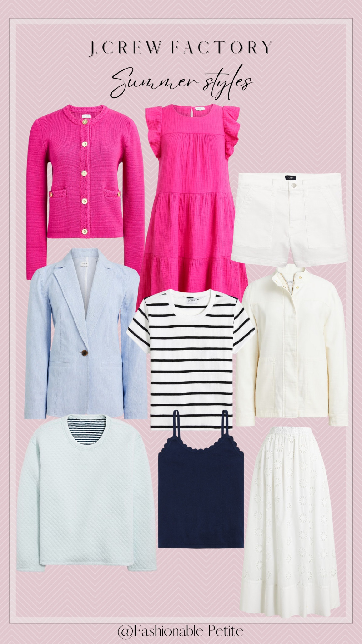 Summer outfits from J. Crew factory! 

Shorts. Summer dresses. Summer outfit. White shorts. Summer fashion. 

#LTKsalealert