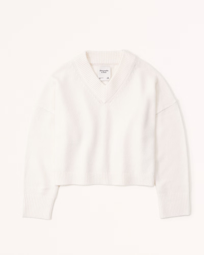 Women's Wedge V-Neck Sweater | Women's Clearance | Abercrombie.com | Abercrombie & Fitch (US)