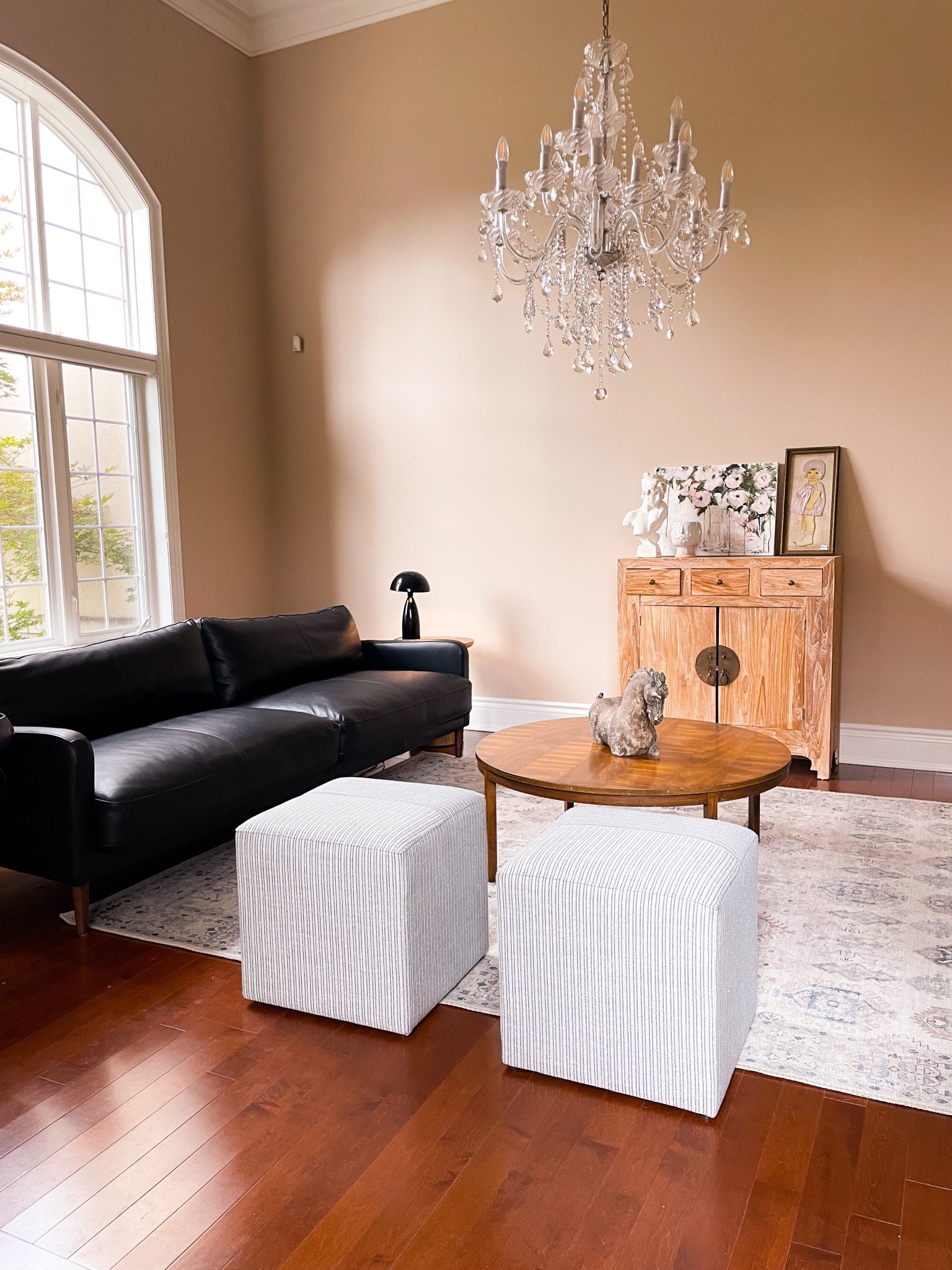My living room is slowly coming together! The new additions are these upholstered poufs. They’re perfect as extra seating, and act as extra area for a tray (of snacks) to rest. #target #targetpouf #livingroom

#LTKunder100 #LTKhome