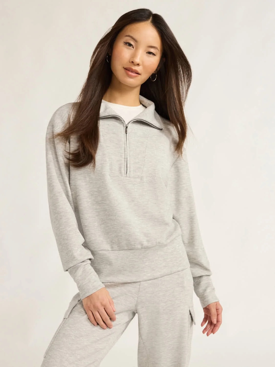 Scoop Women’s & Women's Plus Ultimate ScubaKnit Half Zip Sweatshirt, Sizes XS-4X - Walmart.com | Walmart (US)