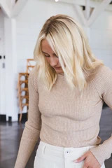 Teton Turtleneck Sweater, Oatmeal | North & Main Clothing Company